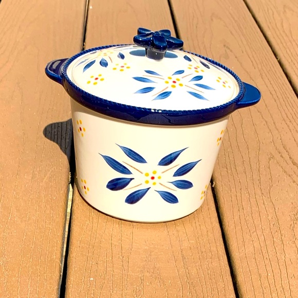 TEMP-TATIONS OLD WORLD 3-PIECE DAIRY TRIO BLUE - Picture 7 of 11